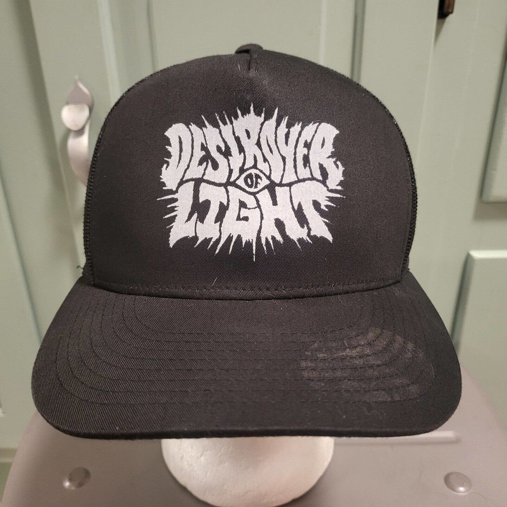 Destroyer of Light Metal Music Band Tour Black Mesh Snapback Hat Cap RARE